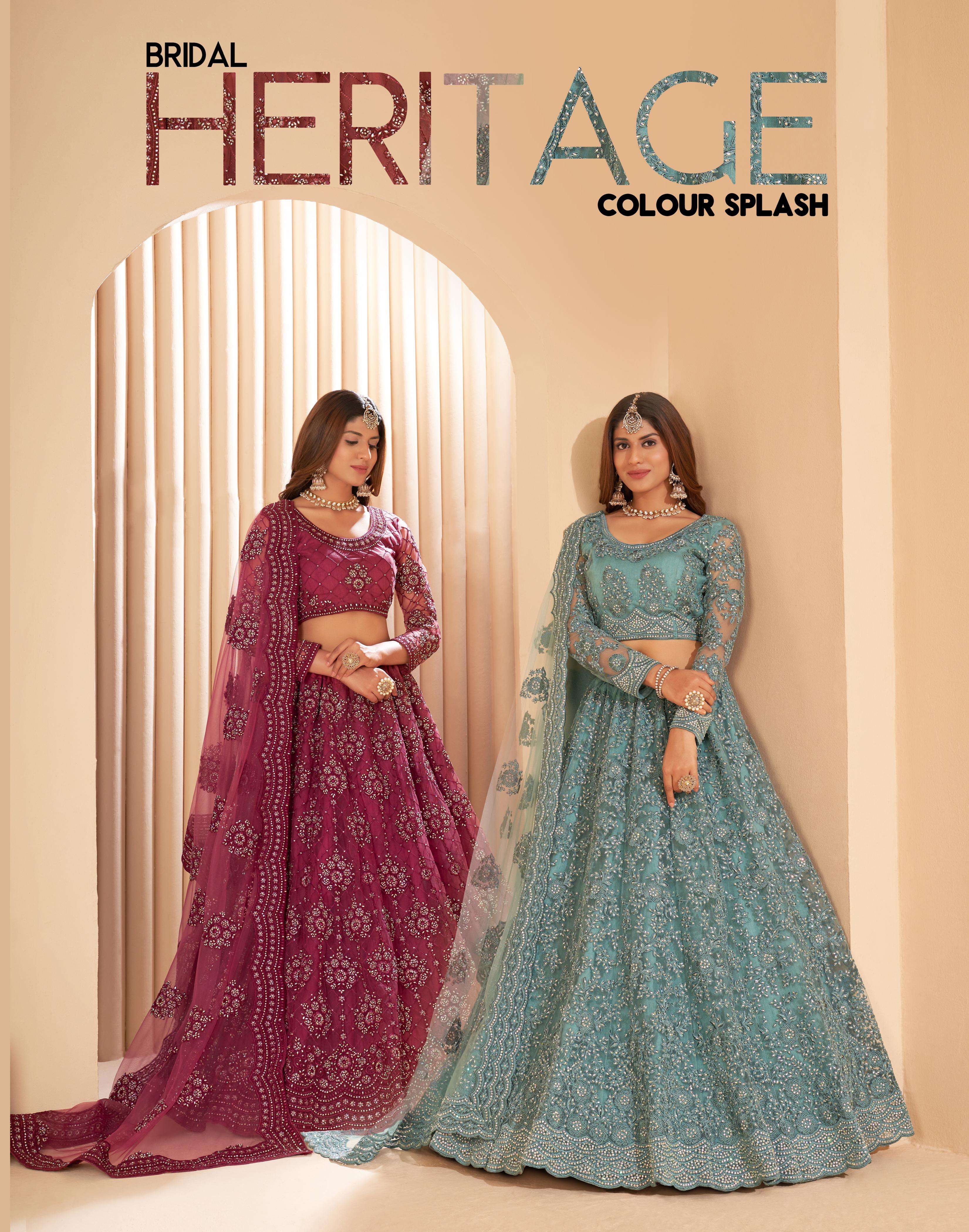 alizeh official bridal heritage color splash exclusive designs with bold colours this collection is all about celebration designer partywear heavy lehenga 