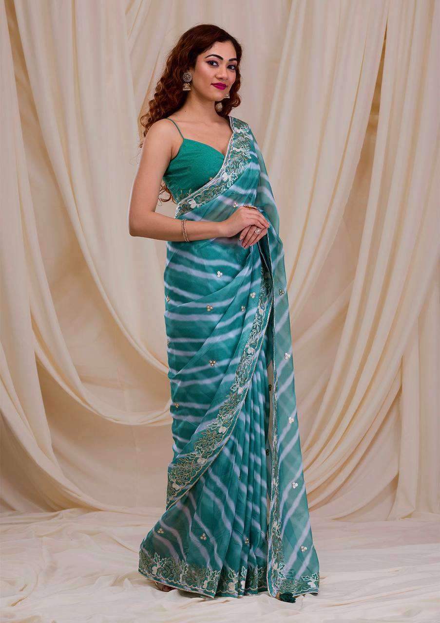 designer partywear saree design number bt 1232 saree detail saree fabric georgette saree work fancy digital prints n multy embroidery work saree lace border with back support lace 