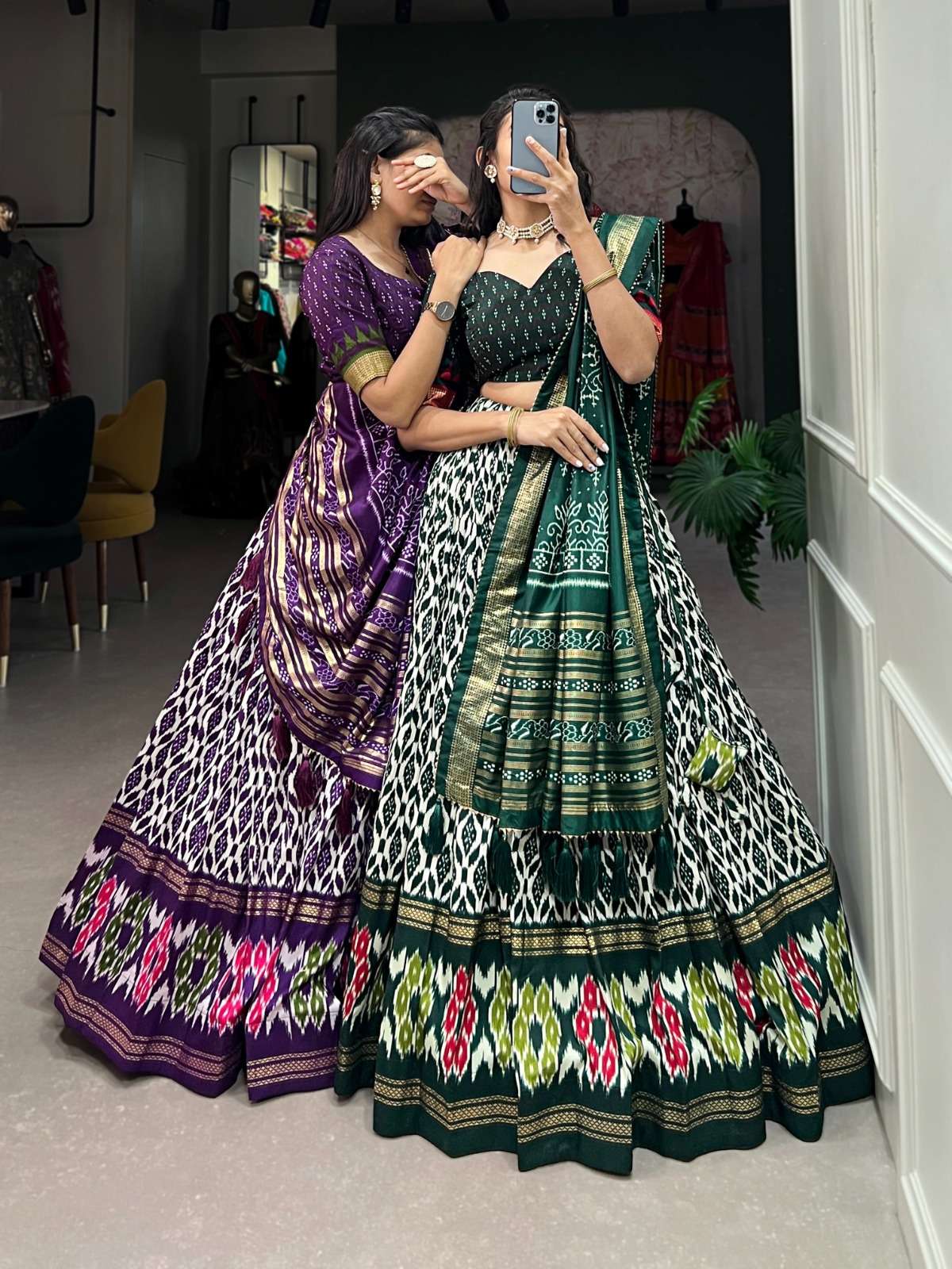 lehenga choli celebrate in style with the opulent beauty of tussar silk our lehenga choli is perfect for making unforgettable memories in classic elegance catalogue pranauthi lnb1223 tussar silk