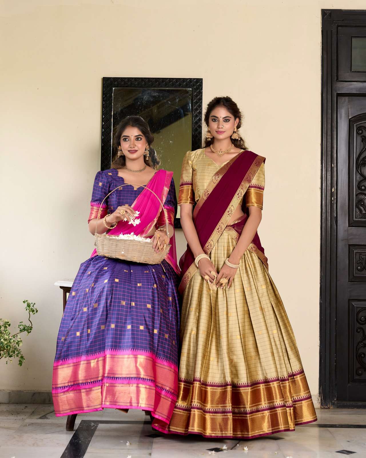 lehenga collection paithani artistry on cotton silk an elegant tribute to cultural heritage catalogue akshara lnb2050 lehenga fabric cotton silk lehenga work weaving work with paithani concept 
