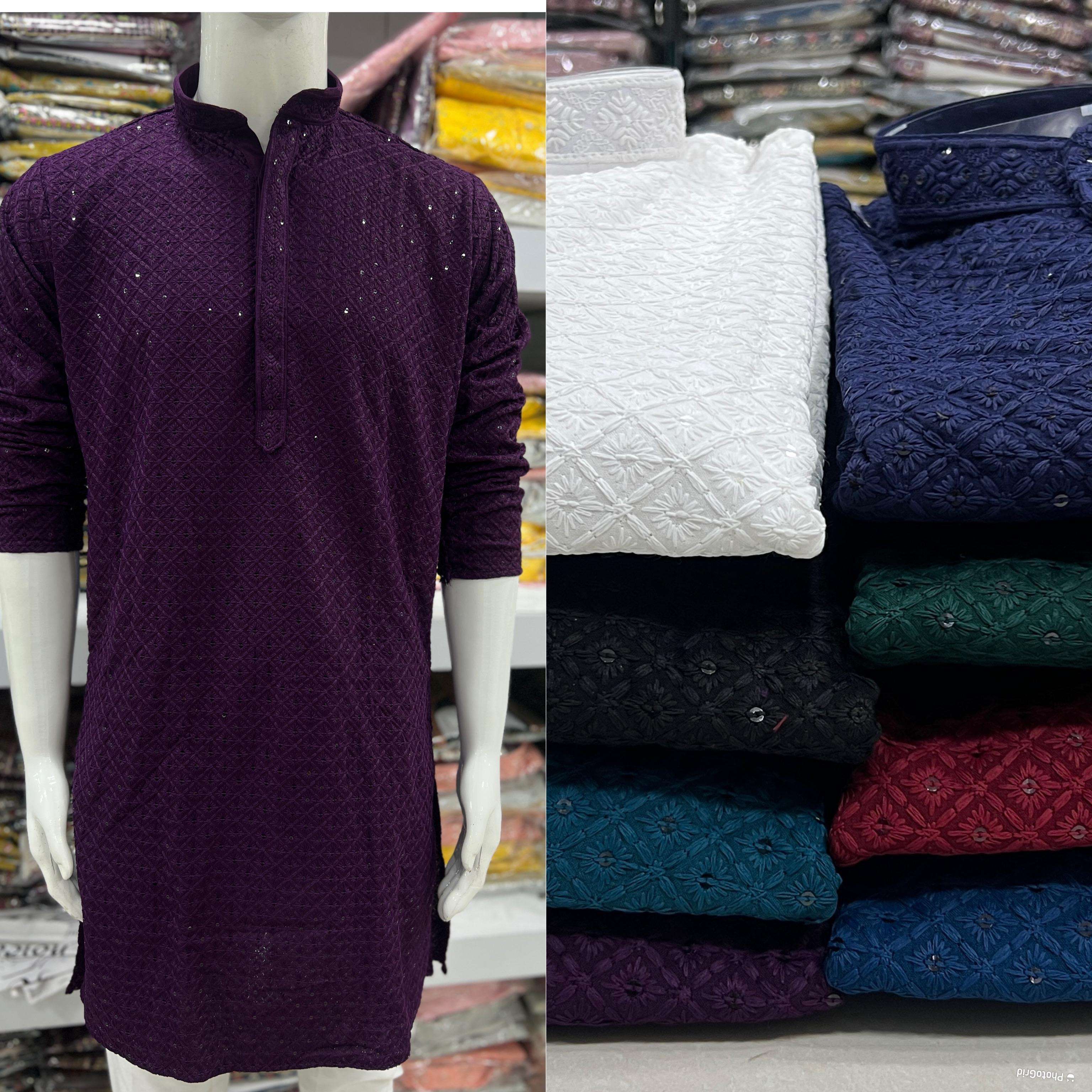 desi boyz 3 traditional chikan work kurta for all beautiful occasions fabric 14 kg heavy rayon chikan work size m to xxl available in 8 hot favorite colours rate