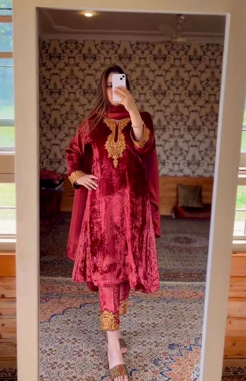 premium designer readymade top bottom n dupatta collections designer party wear look heavy pure viscose velvet top bottom n dupatta set code ad182 readymade suit 
