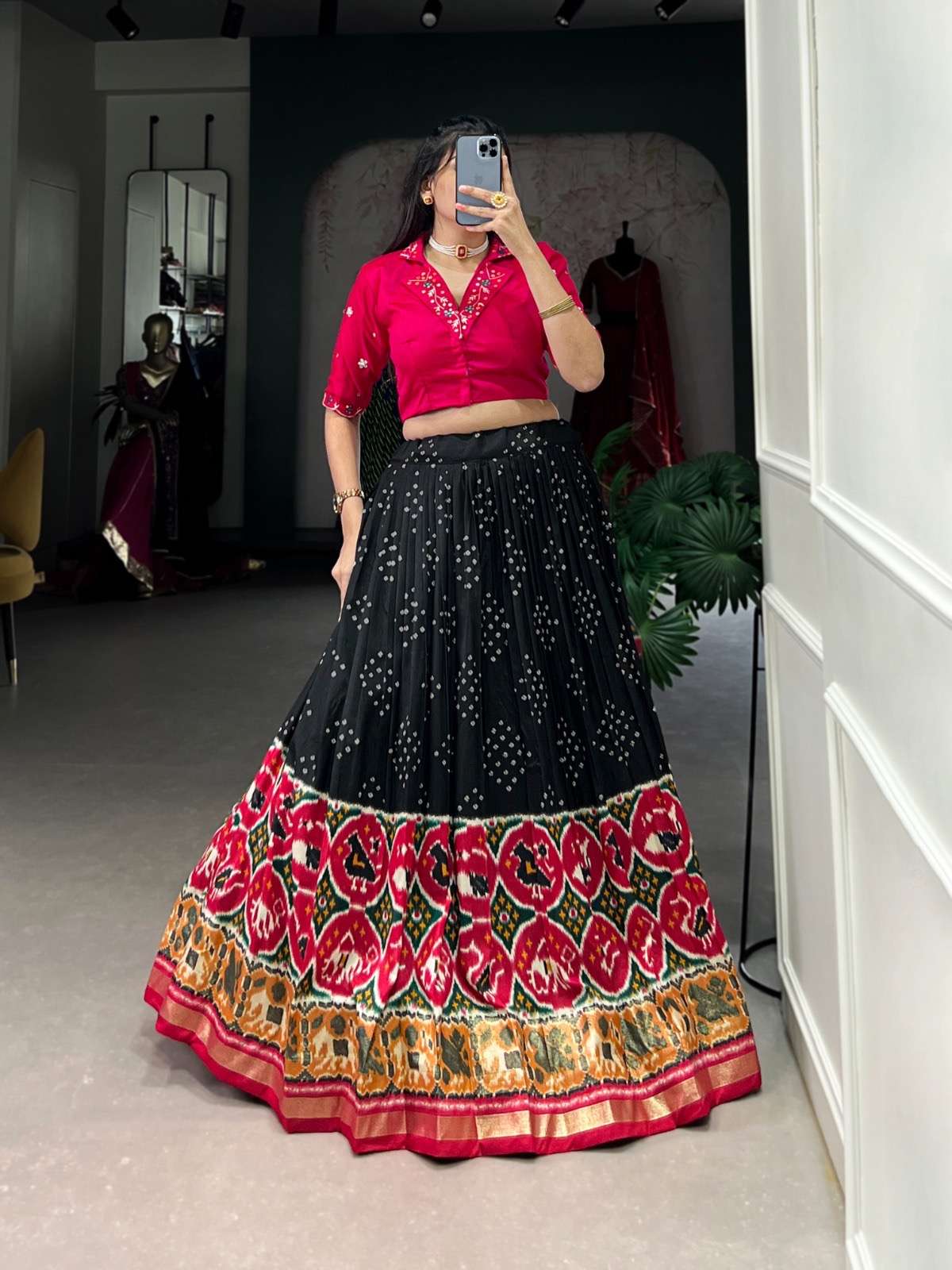 coord set collection embrace the heritage of tussar silk embrace bandhej prints and let your style tell a story of grace and sophistication nnk1734 tussar silk bandhej and patola print with foil work