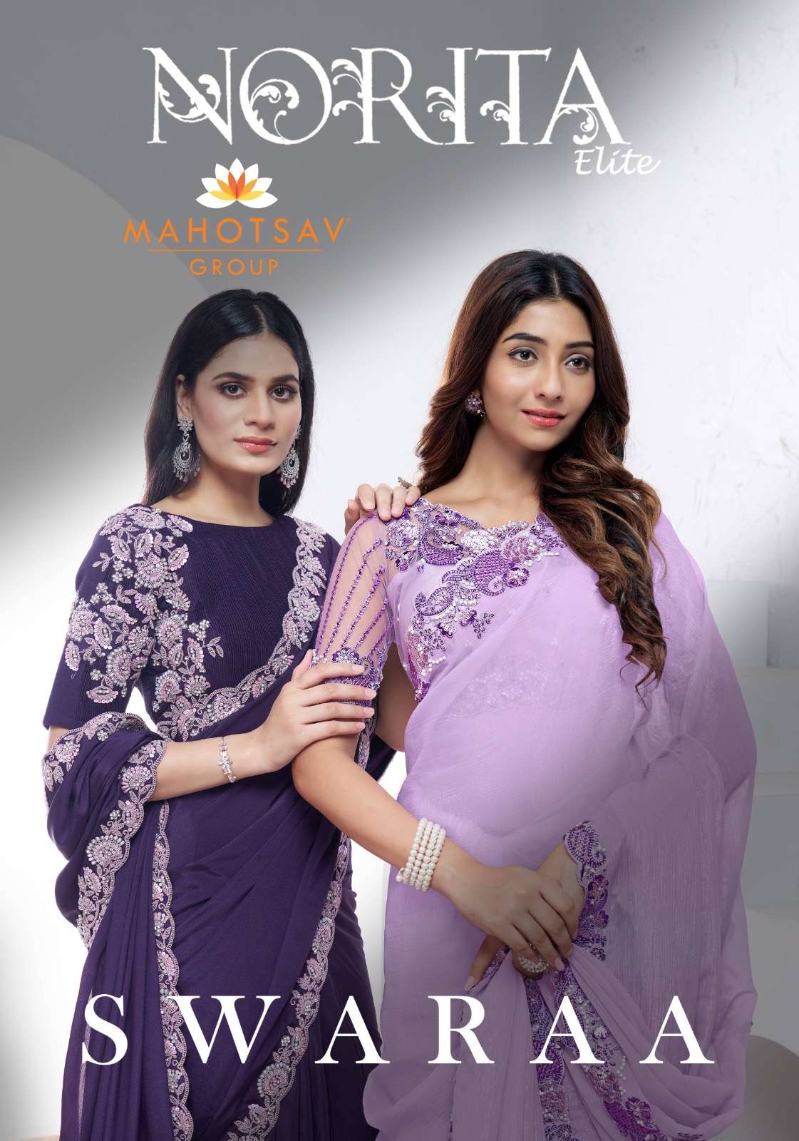designer saree our new party wear designer saree collection brand name mahotsav catalogue norita 44000 series swaraa 44001 to 44018 partywear heavy saree 