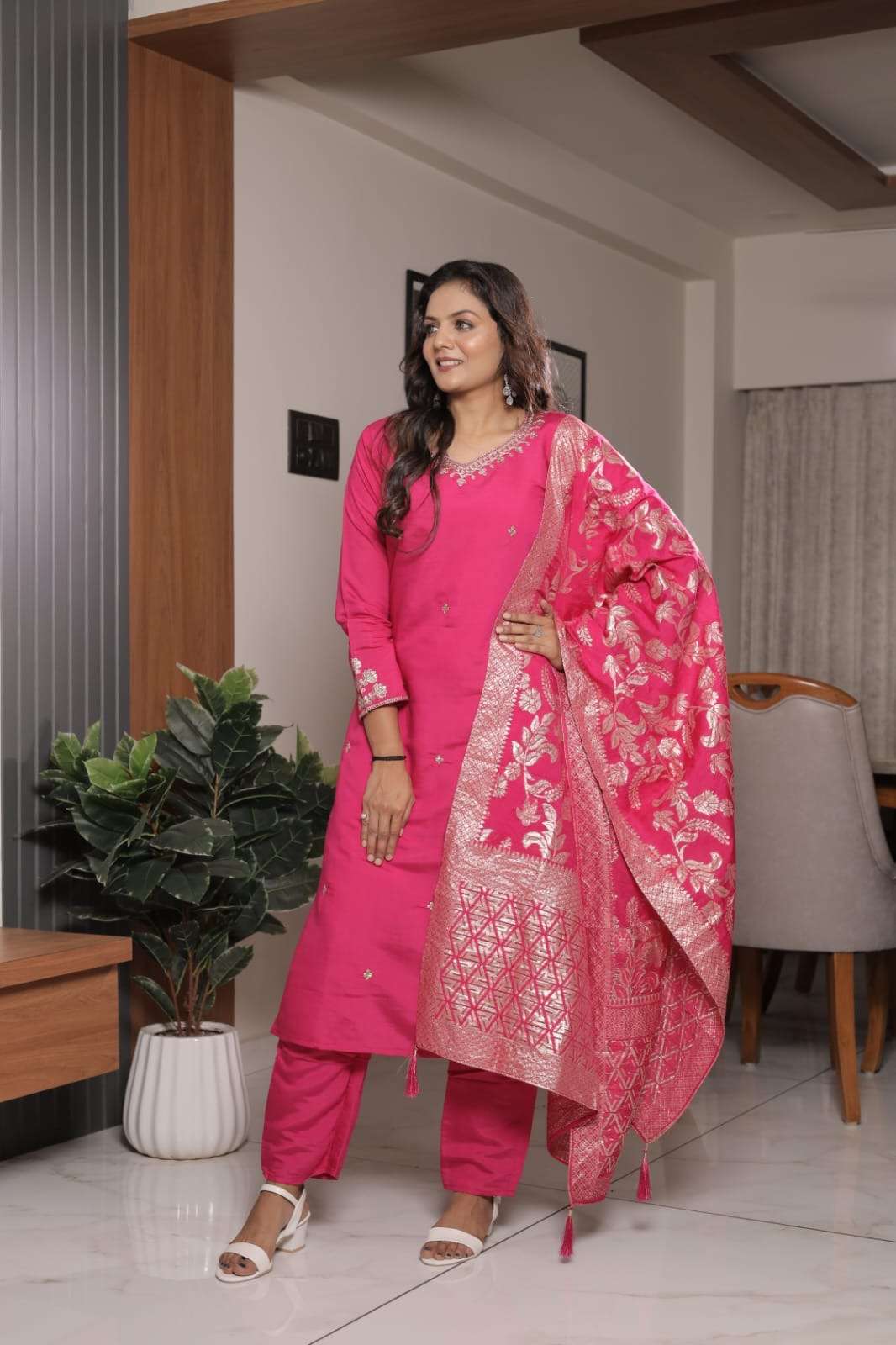hit design new baeutiful heavy fully stitchied suit set brand showroom piece coding hevay full work heavy suit set which is beautifully decorated with intricate hand embroidery zari weaving