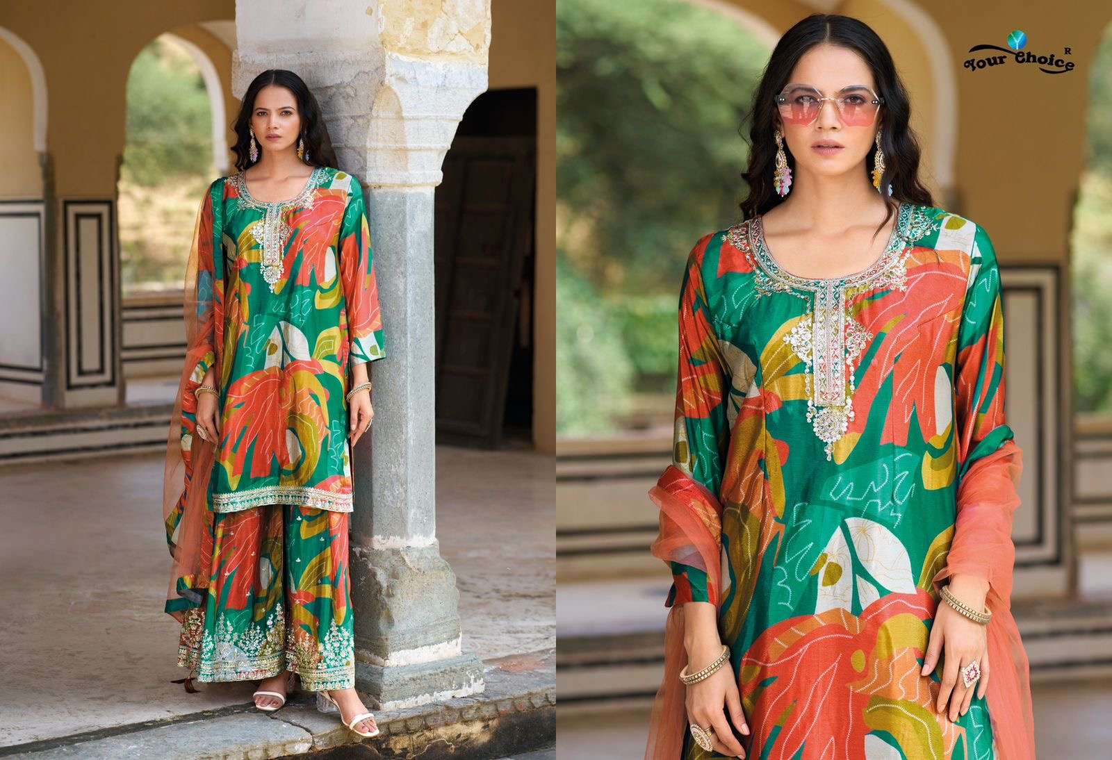 your choice presenting new concept festival edit print addition catalogue ginni 2 series 2001 to 2004 with unique embodry fully ready made free size all size ultertion the range of girlie sharara