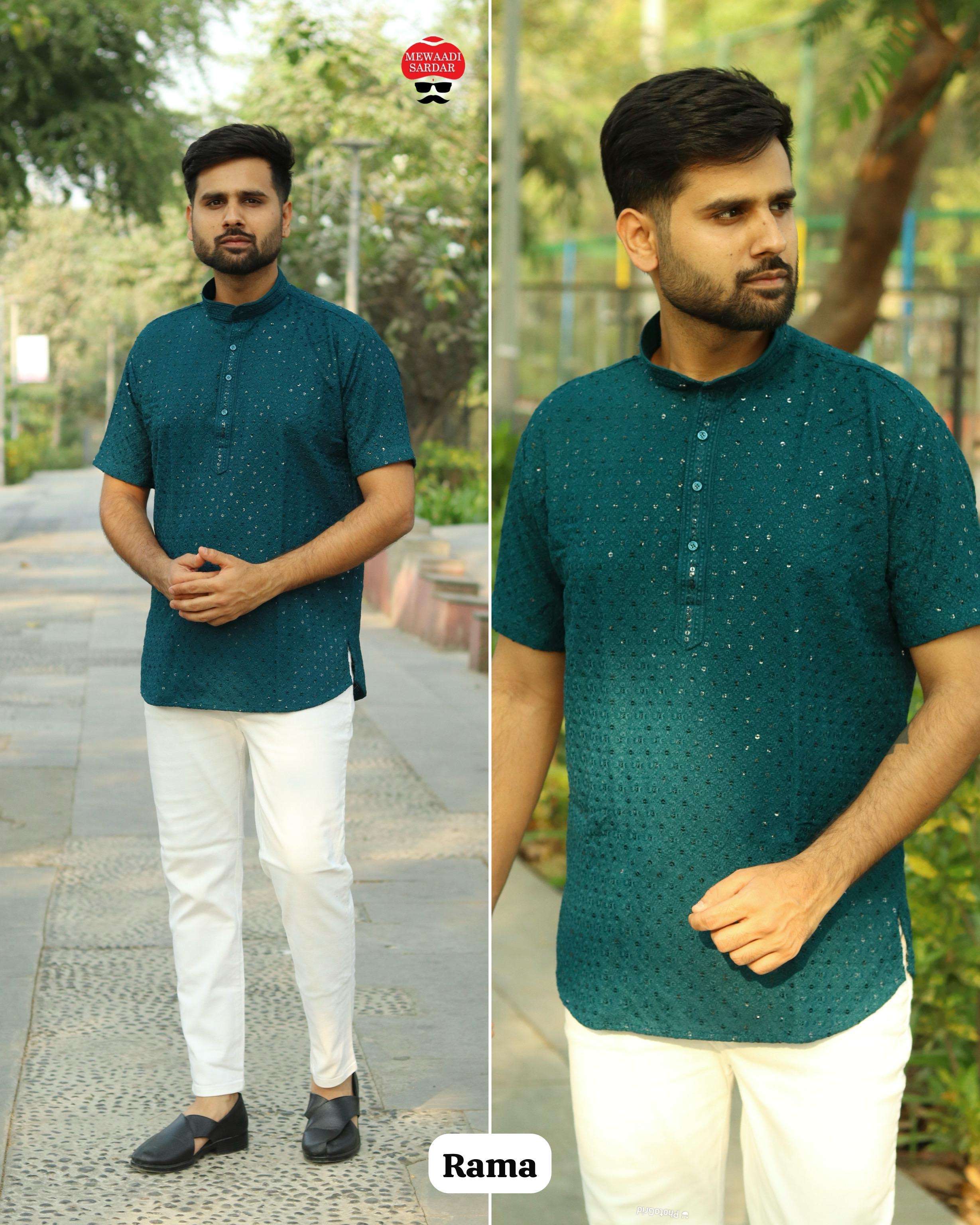 mens wear kurta chikankari stylish short kurta in chikan work fabric fabric rayon chikan work both side size m to xxl designer mens kurta