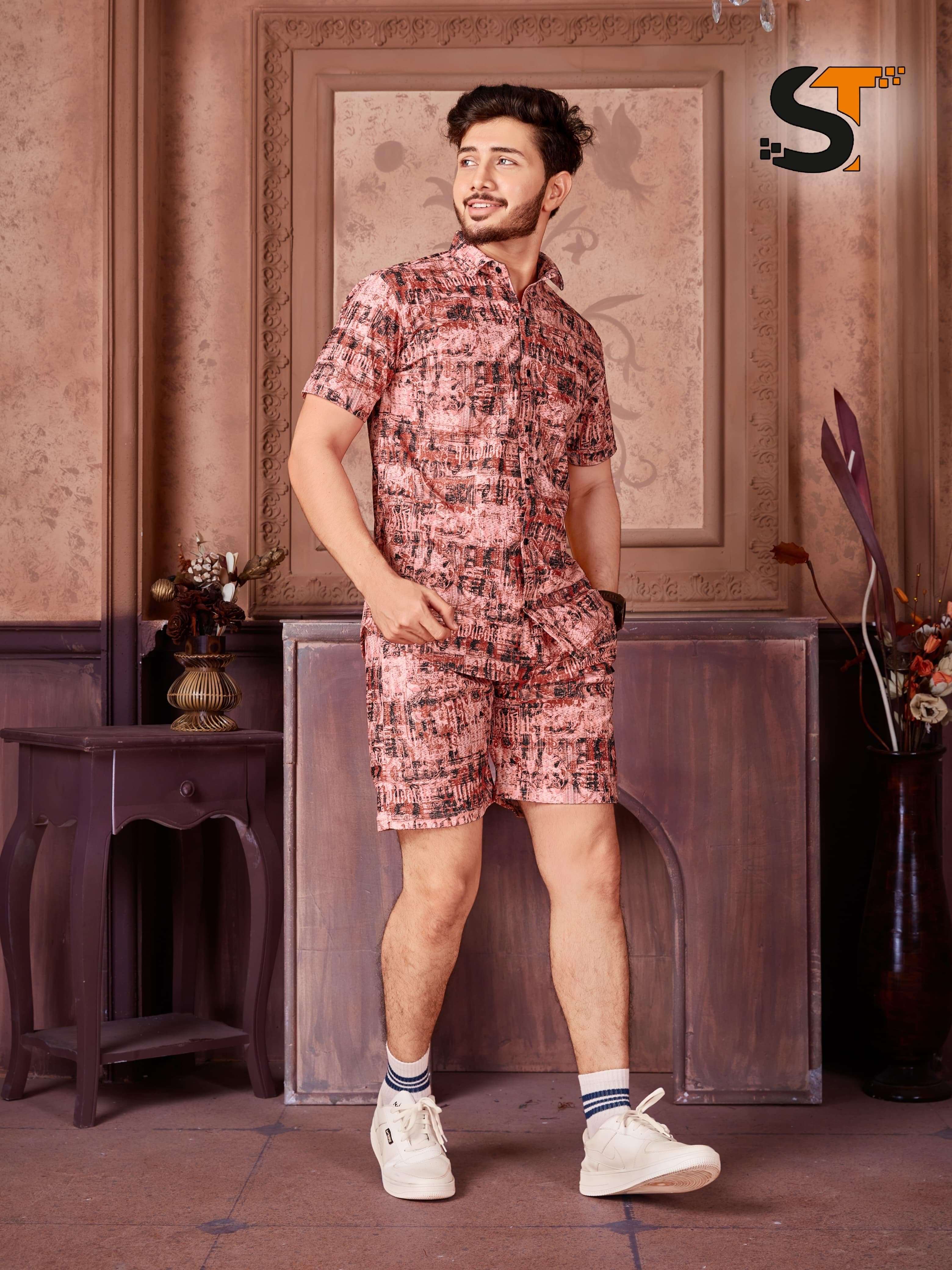 presenting new design cod set shirt plus short fabric details top cord cotton short cord cotton designs 5 size m to xl size chat available mens wear cord set
