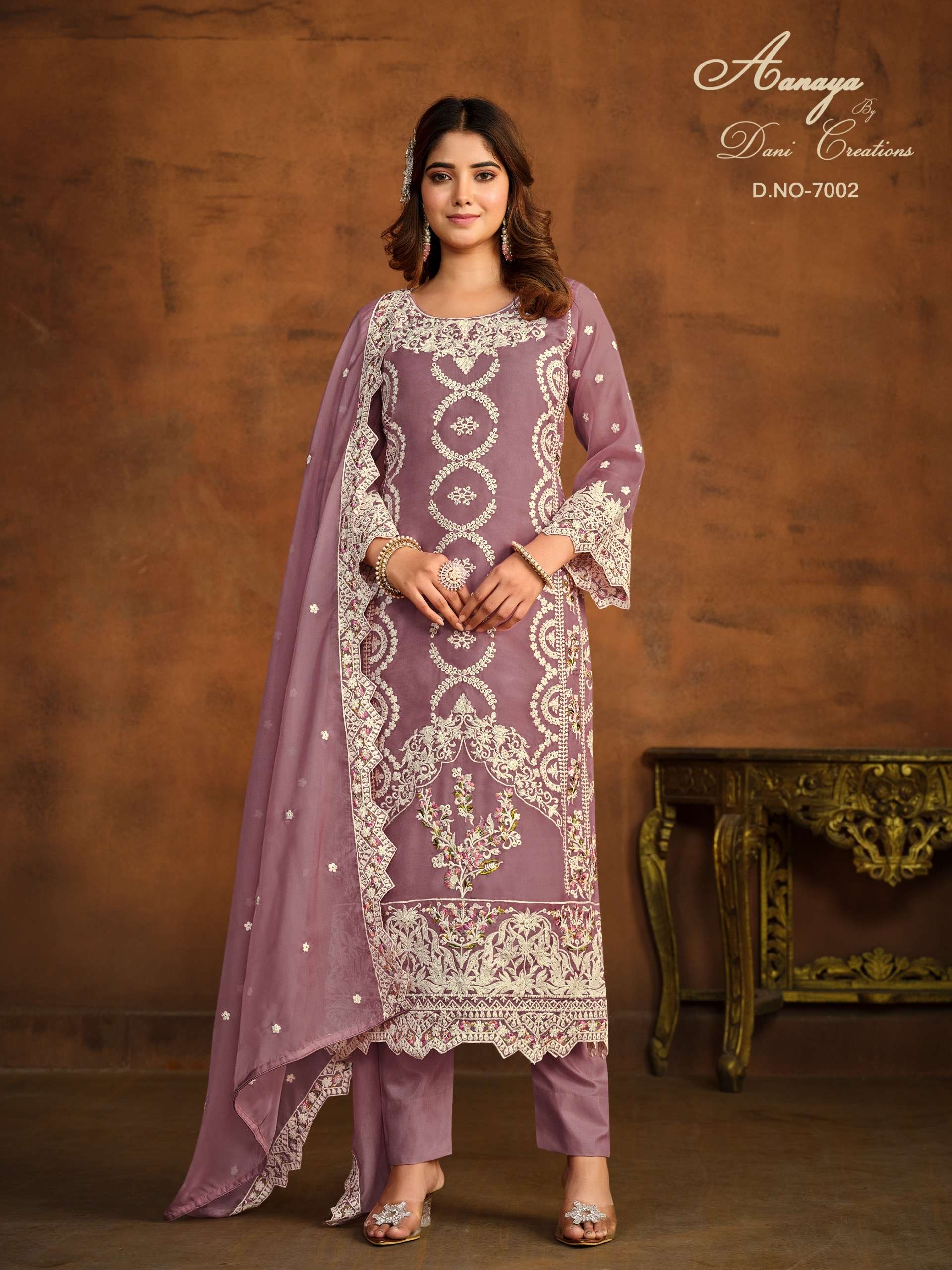 we are launching our most preferred catalogue aanaya vol 170 top soft organza inner n bottom santoo dupatta soft organza designer partywear dresses heavy embroidery