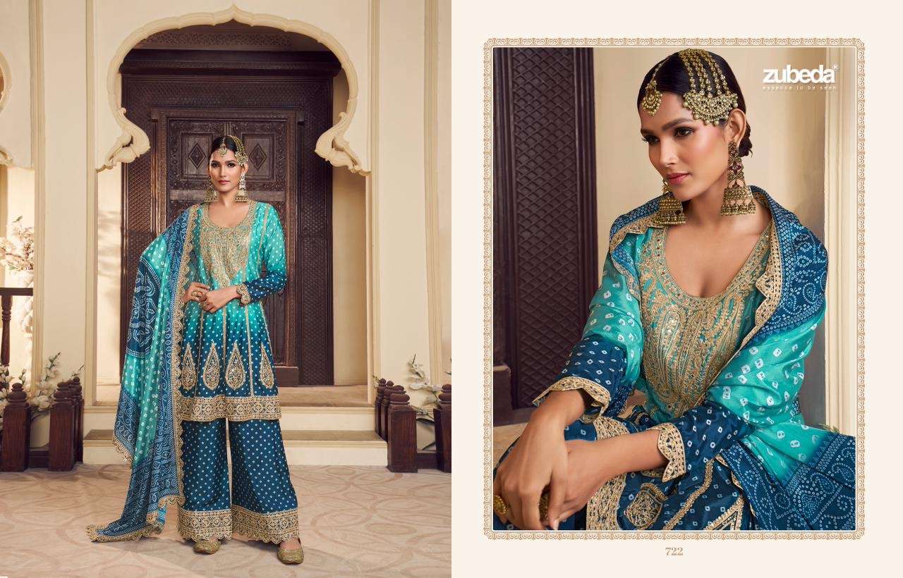 zubeda catalogue sakhi heavy  desinger stiched  suit top chinon silk  with emb and digital print bottom chinon peplon with heavy emb and digital print  duptta chinon silk  with emb work digital size xxl
