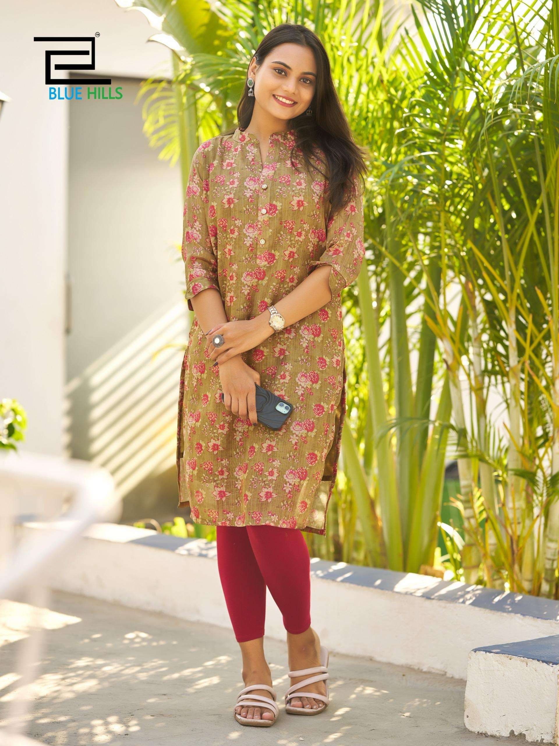 kurtie catalogue rashmika regular and office wear printed kurti in trending patterns fabric simmer silk with crepe inner sizes m to xxl same as pattern in photo designer kurtie