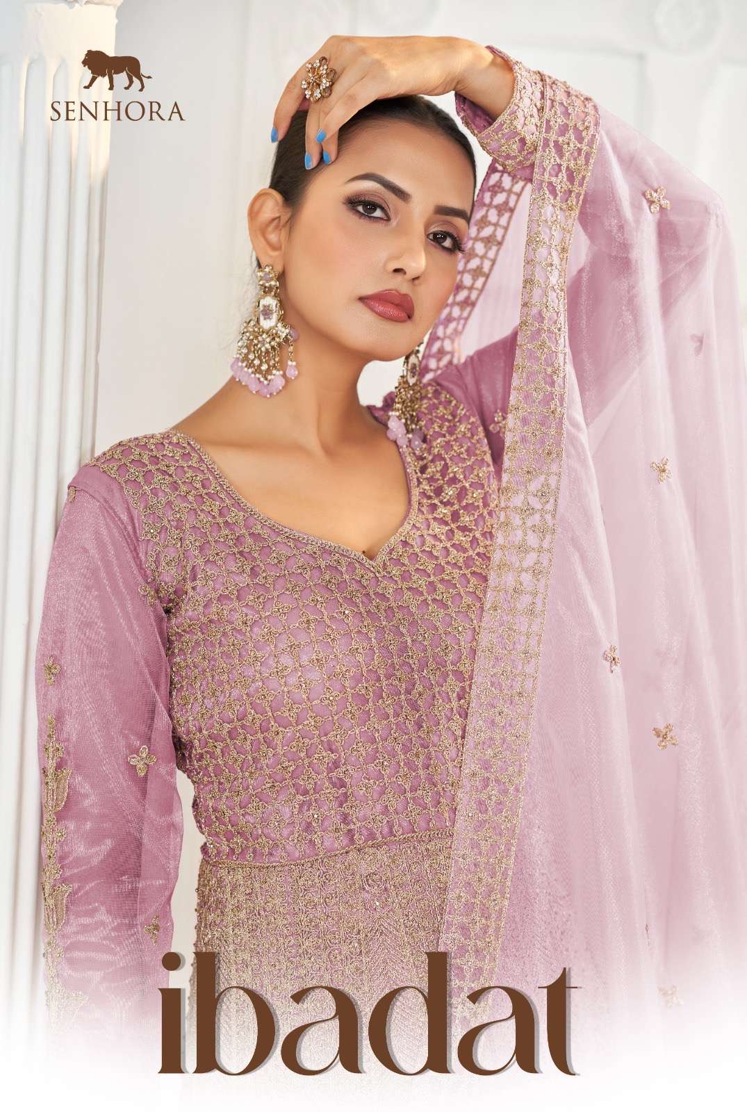 senhora catalogue ibadat series 2092 to 2094 get ready to elevate your festivities with senhora dresses new anarkali suit exclusively designed for the occasion pure butterfly twill net