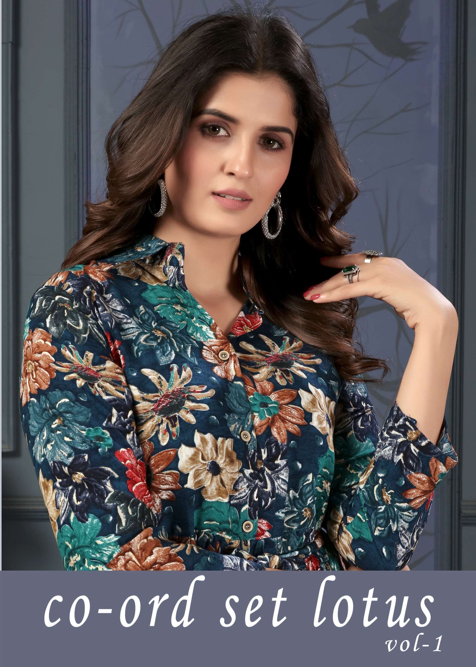 2 moksh international coord set lotus vol 1 fabric details top premium riyon export quality pant premium riyon export quality with 2 pocket designs 5 size s to 3xl