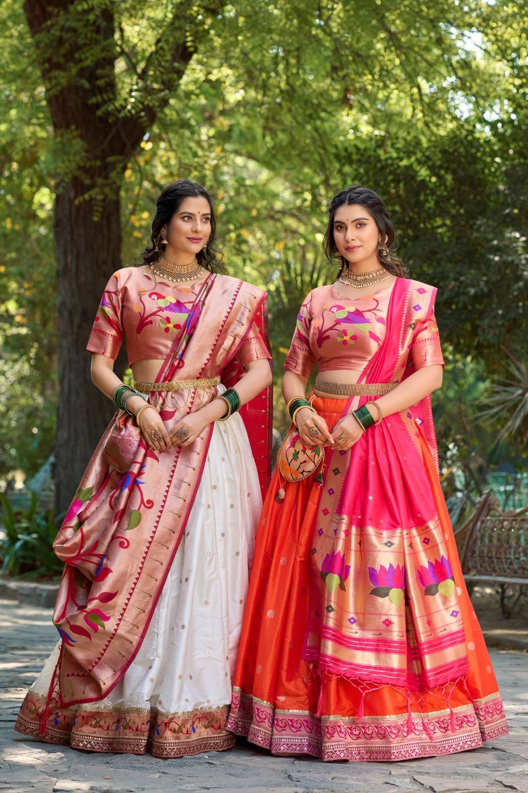 paithani collection who says you cant be trendy and traditional at the same time this jacquard silk paithani lehenga choli is the perfect classic and contemporary fashion catalogue rudrani lnb2005