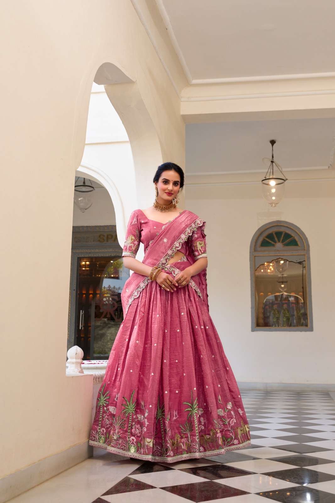 wedding collection 2025 shine like a queen in gold crush beauty catalogue heenal lnb1435 lehenga stitched lehenga fabric gold crush sequins and thread embroidery work