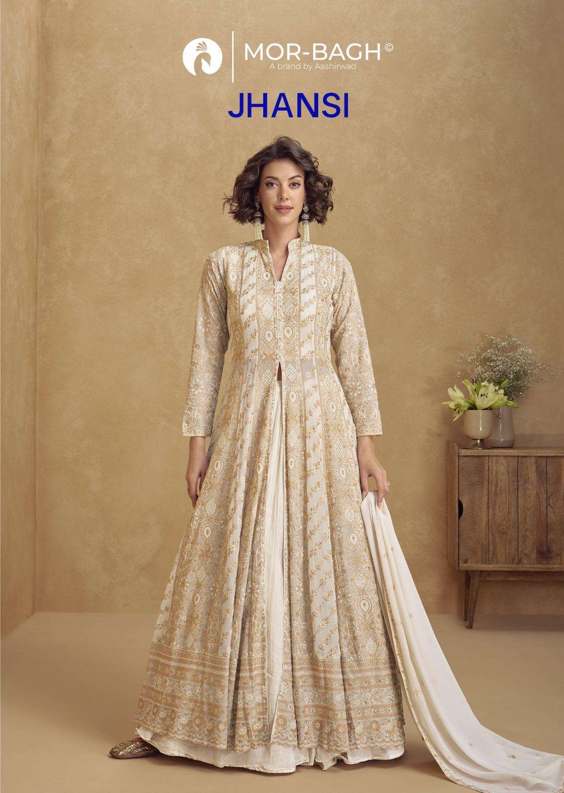 aashirwad creation catalogue jhasi series 10363 to 10365 details top real georgette free size stitch front n back embroidery bottom real georgette free size stitch duptta real georgette