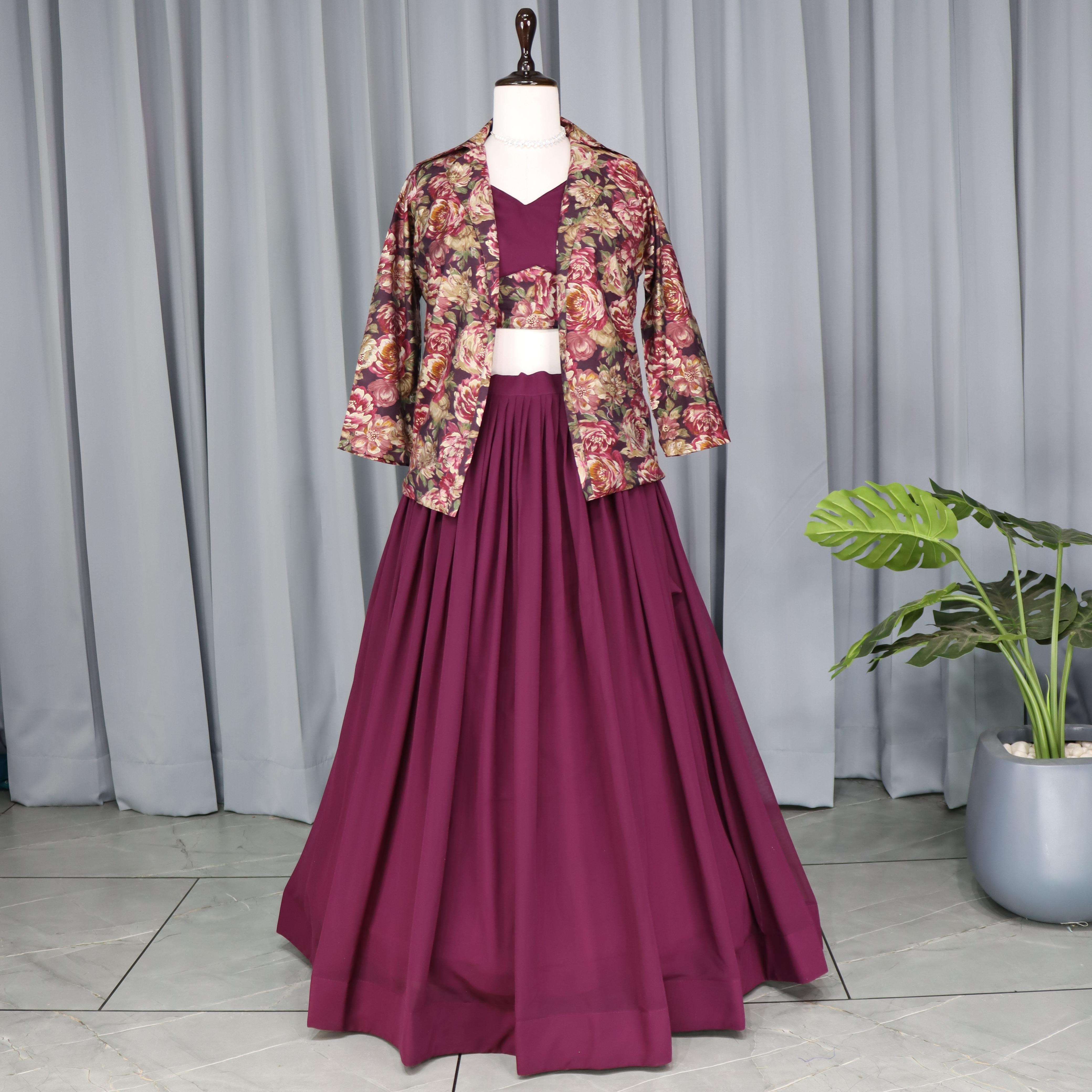classical new foil printed koti set elegance printed lehenga embrace timeless style with a touch of tradition perfect for any special occasion a perfect balance between tradition and modernity