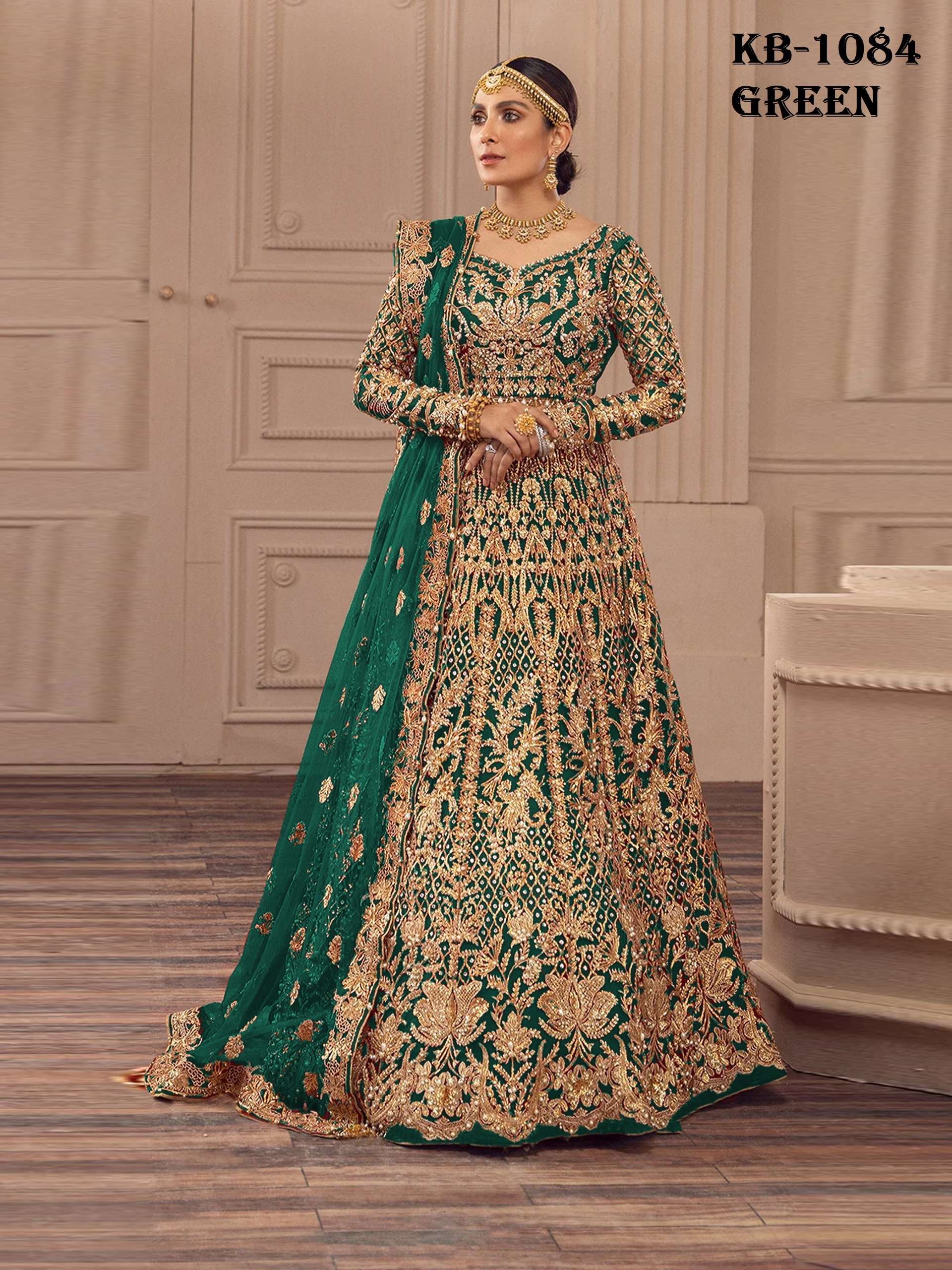 designer bridal gown kb series present bridal anarkali gown boutique collection make you in royal design number kb 1084 3 color added butterfly net plus beautiful embroidery work