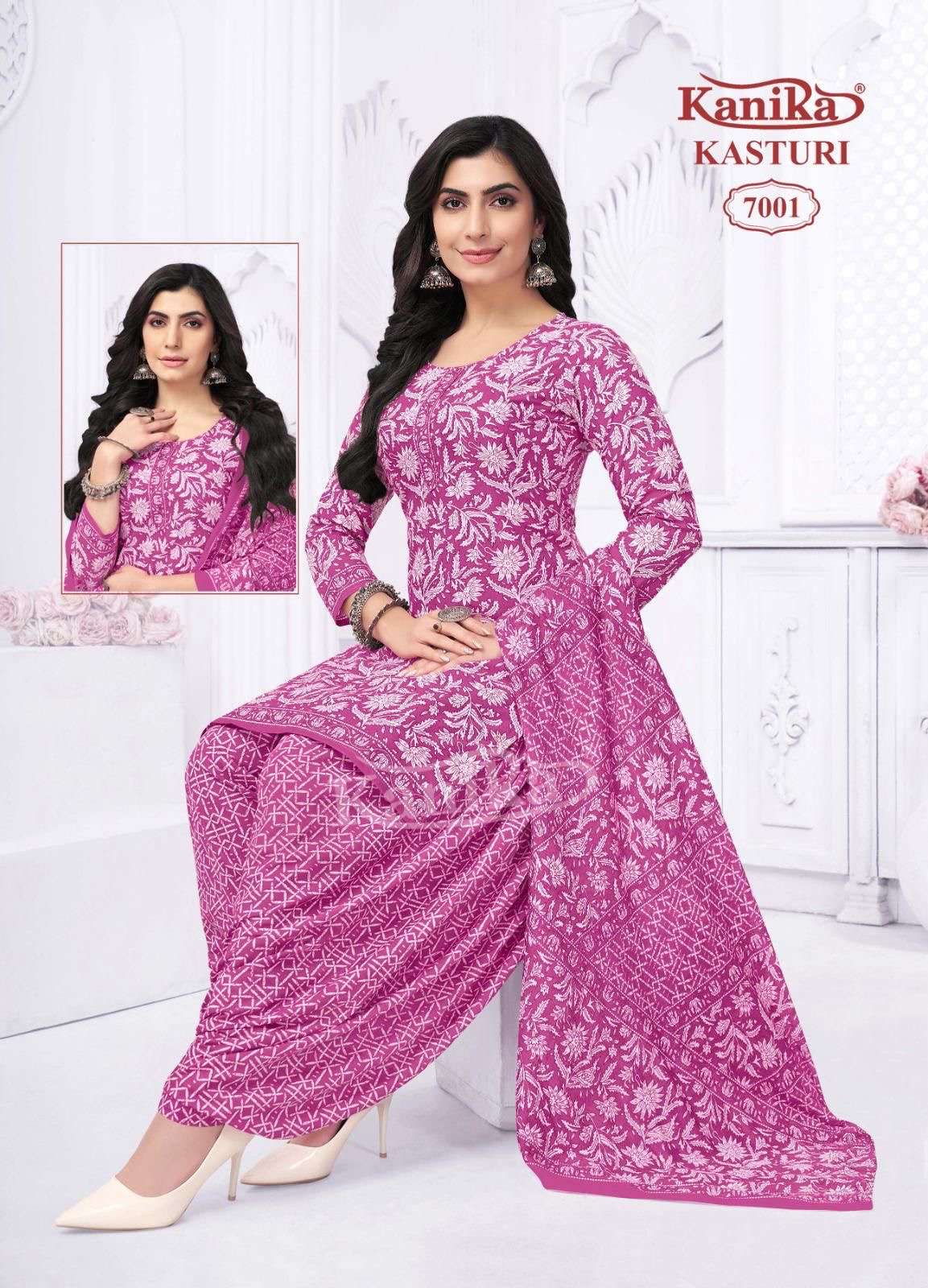 new 12 design for function n festivals special catalogue name kasturi best quality always beautiful mix cotton printed straight punjabi printed top with printed patiyala and printed dupatta size l to xxl