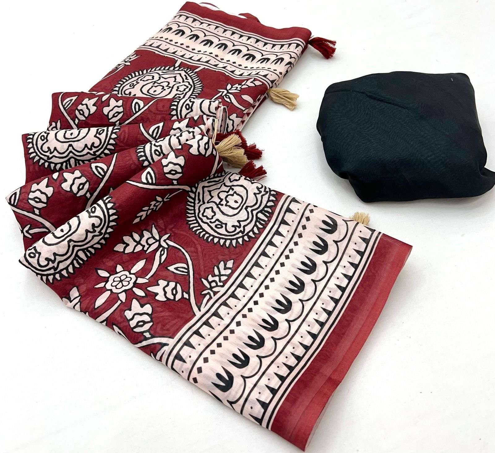 original not copy new catalogue launch catalogue summer fabric soft mul cotton fabric with beautiful digital print and fancy cotton fumka with runing printed blouse cotton saree