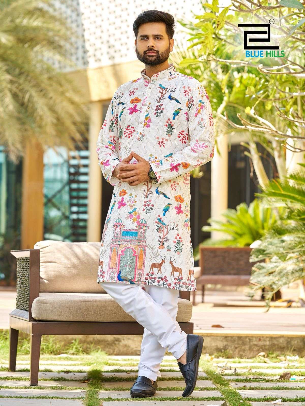 paarv functions and party wear kurtas in 4 hit prints fabric heavy rayon embroidery work and print sizes m to xxl size chart available kurta plus pyjama