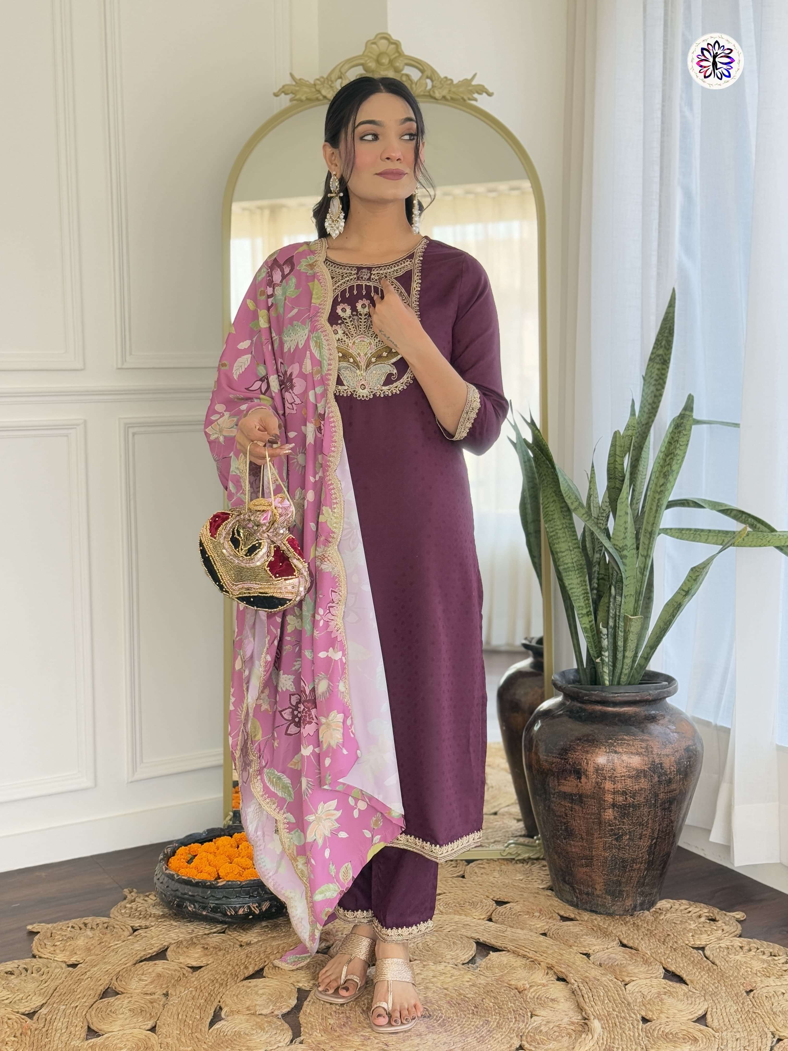 pair of top bottom n dupatta design no kf 130 product material details top fabric viscose reyon bottom fabric viscose reyon dupatta fabric french crepe work embroidered size s to 3xl