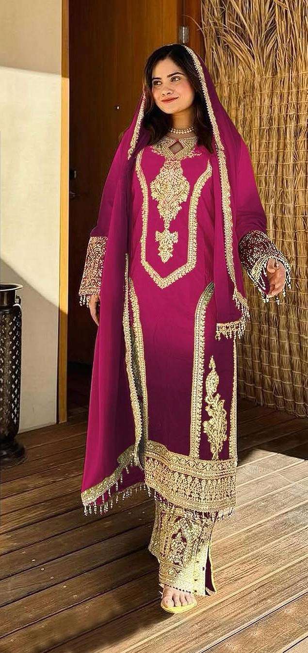 premium designer readymade top plazzo n dupatta collections designer party wear look pur dual tone peding chinon silk top plazzo n dupatta set code pd1102 readymade suit