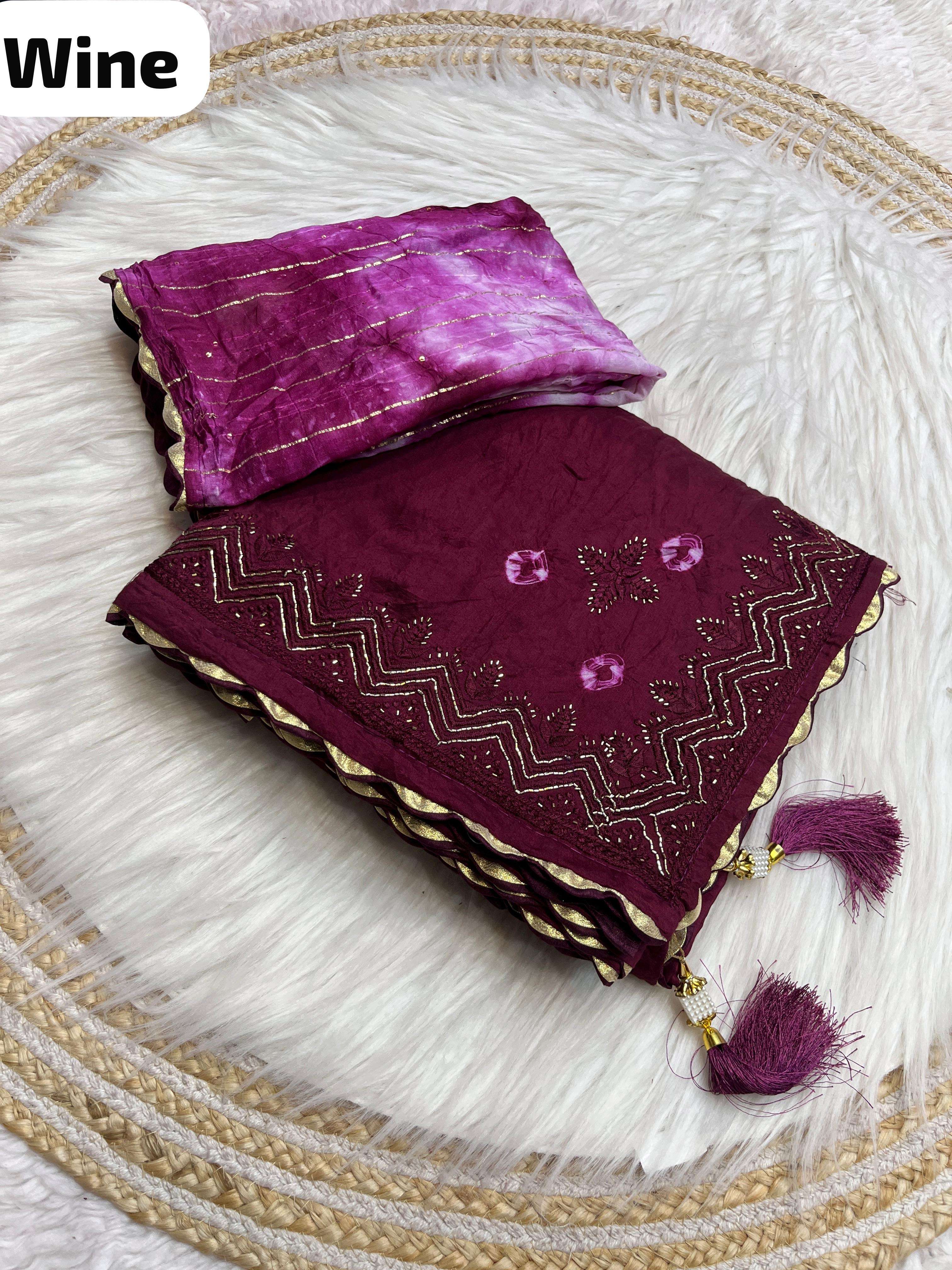 saree fabric n details beautiful soft cotton sibori saree with heavy cpallu khatli handwork work in whole saree with rich look latkan blouse sibori blouse unstitched colour 6