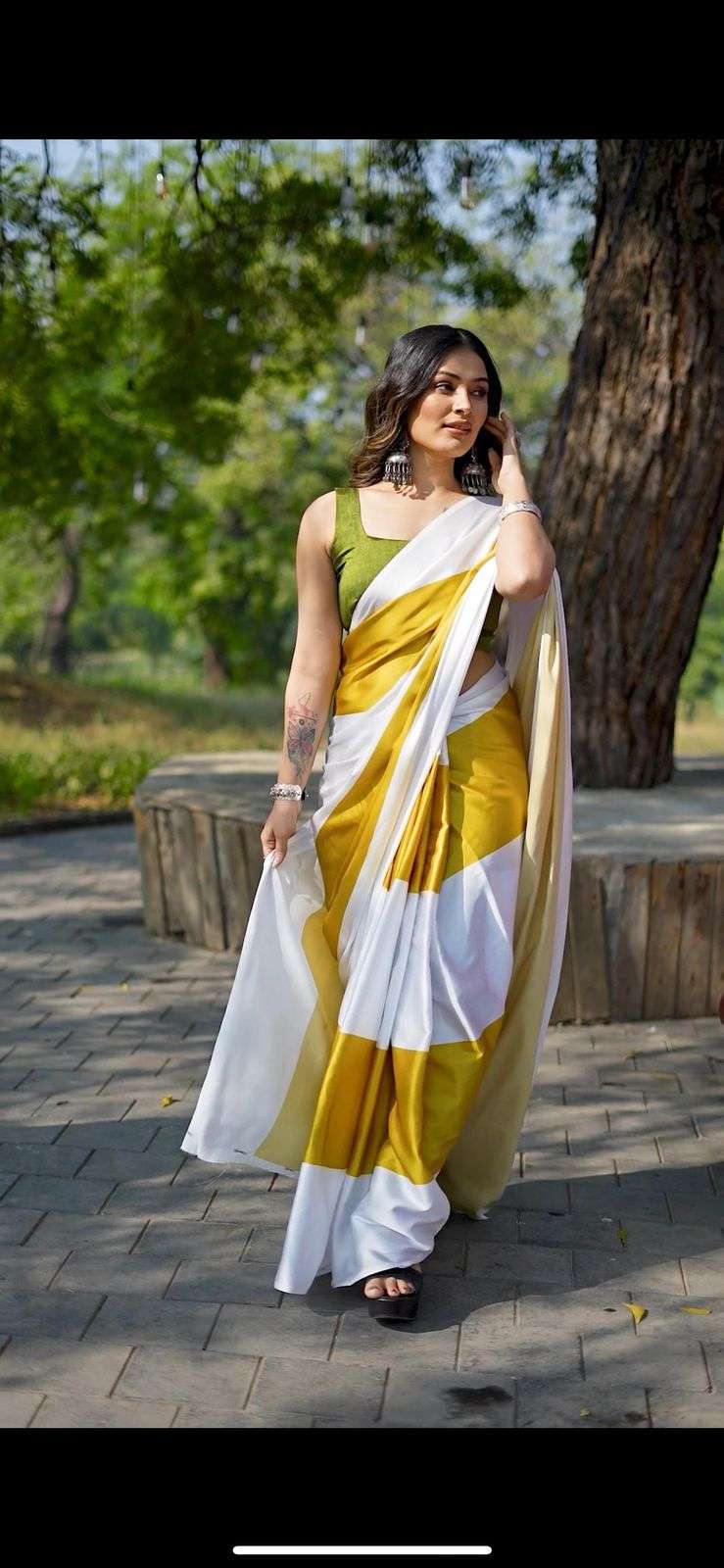 saree new design launch fabric original japan satin devsena satin work digital print saree length meter with digital print blouse blouse fabric original japan satin devsena satin saree