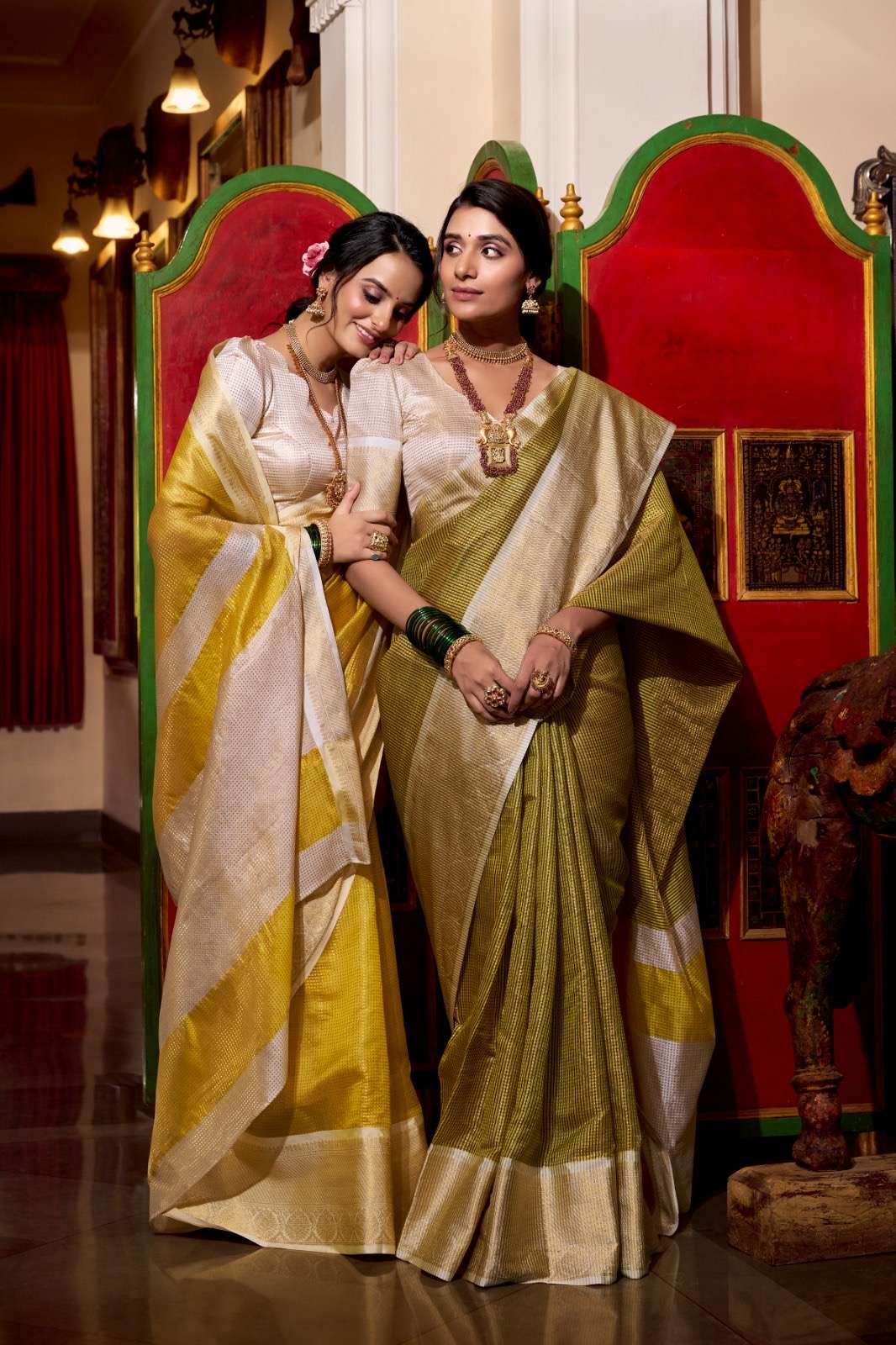 saree collection when tradition meets texture catalogue vanishri ynf7403 saree fabric jacquard chex saree work zari weaving work blouse fabric jacquard chex blouse work zari weaving work