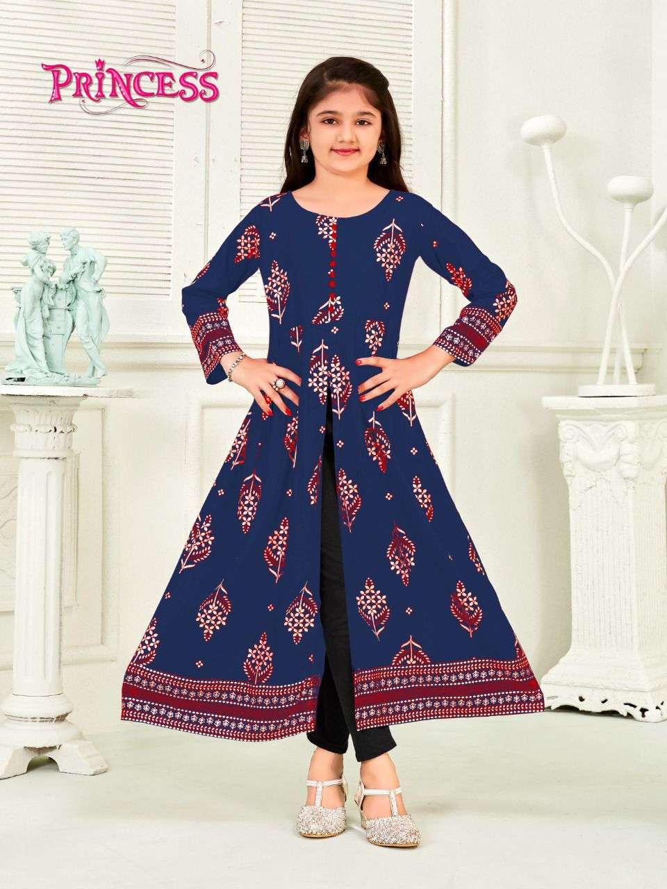 Buy Aarchi Heavy Rayon Liquid Blue Embroidered Kurti for Kids Girls (9-10  Years)(11-12 Years)(12-13 Years)(14-15 Years)(16-17 Years) at Amazon.in