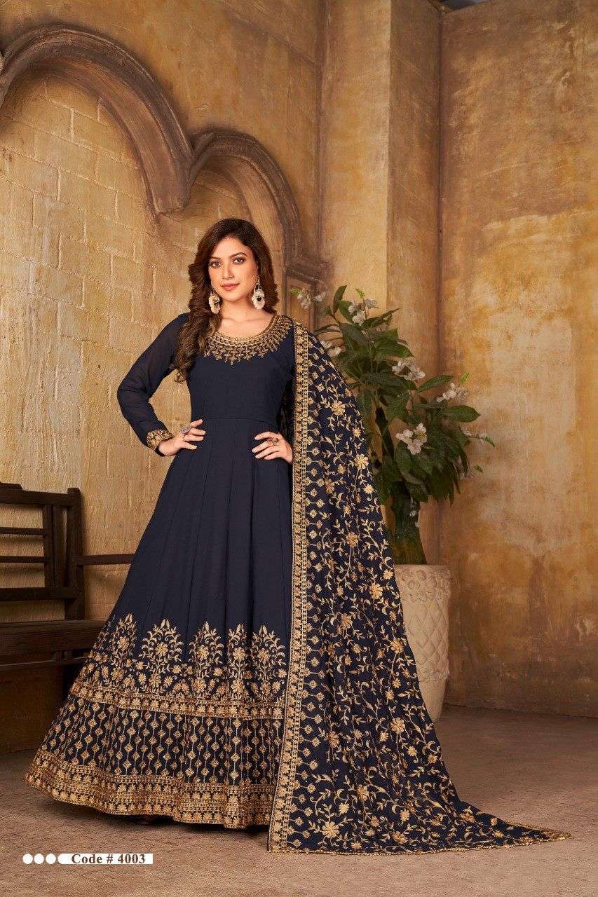 Wine Heavy Evening Long Anarkali Churidar Suit In Net SFFZ112666 – Siya  Fashions