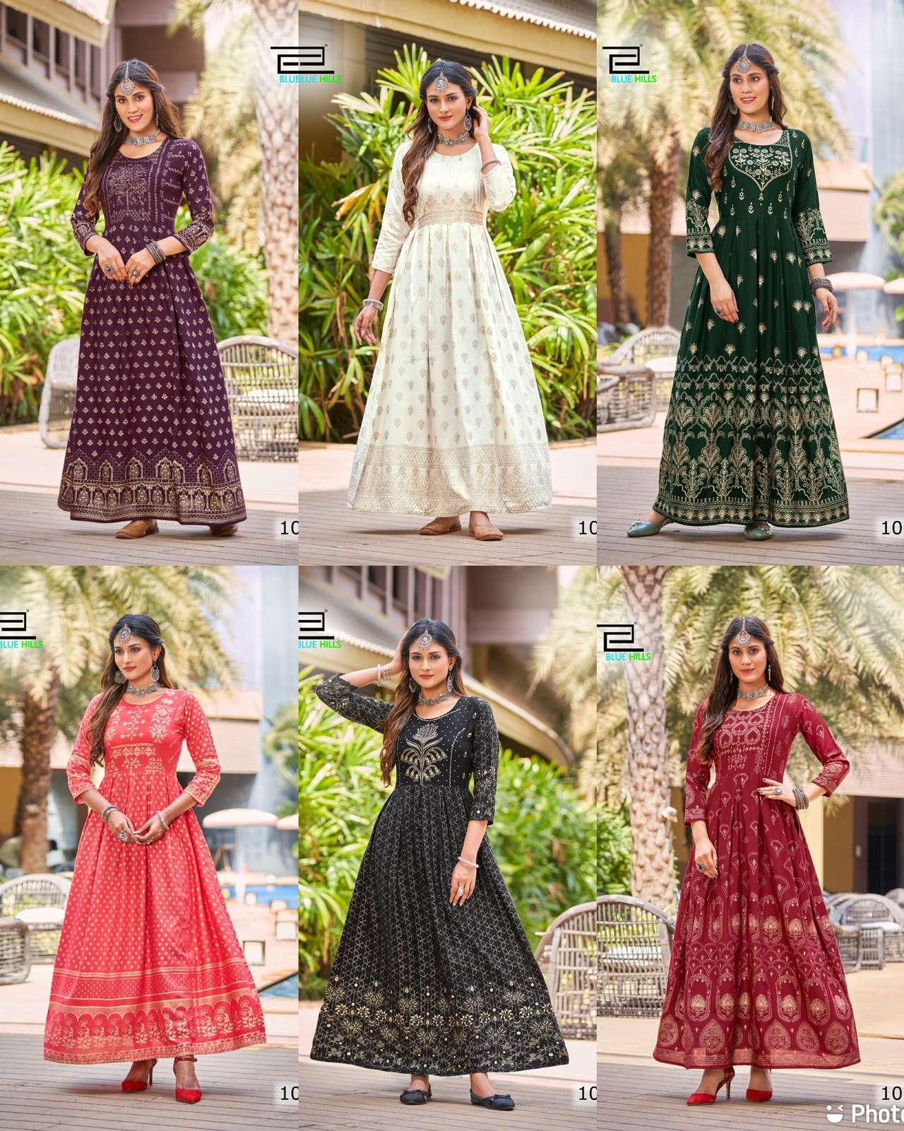 Vamika Nx SIYA VOL 2 PURE GEORGETTE LONG Anarkali Gown