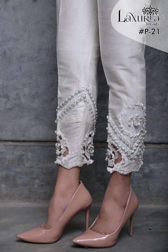 Hand Work Designer Cigarette Pants at Rs 345/piece, New Items in Surat
