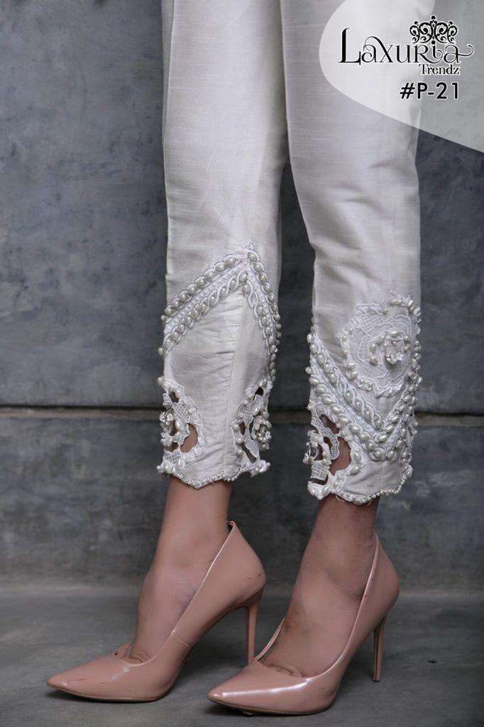 Buy White Trousers & Pants for Women by Clora Creation Online | Ajio.com