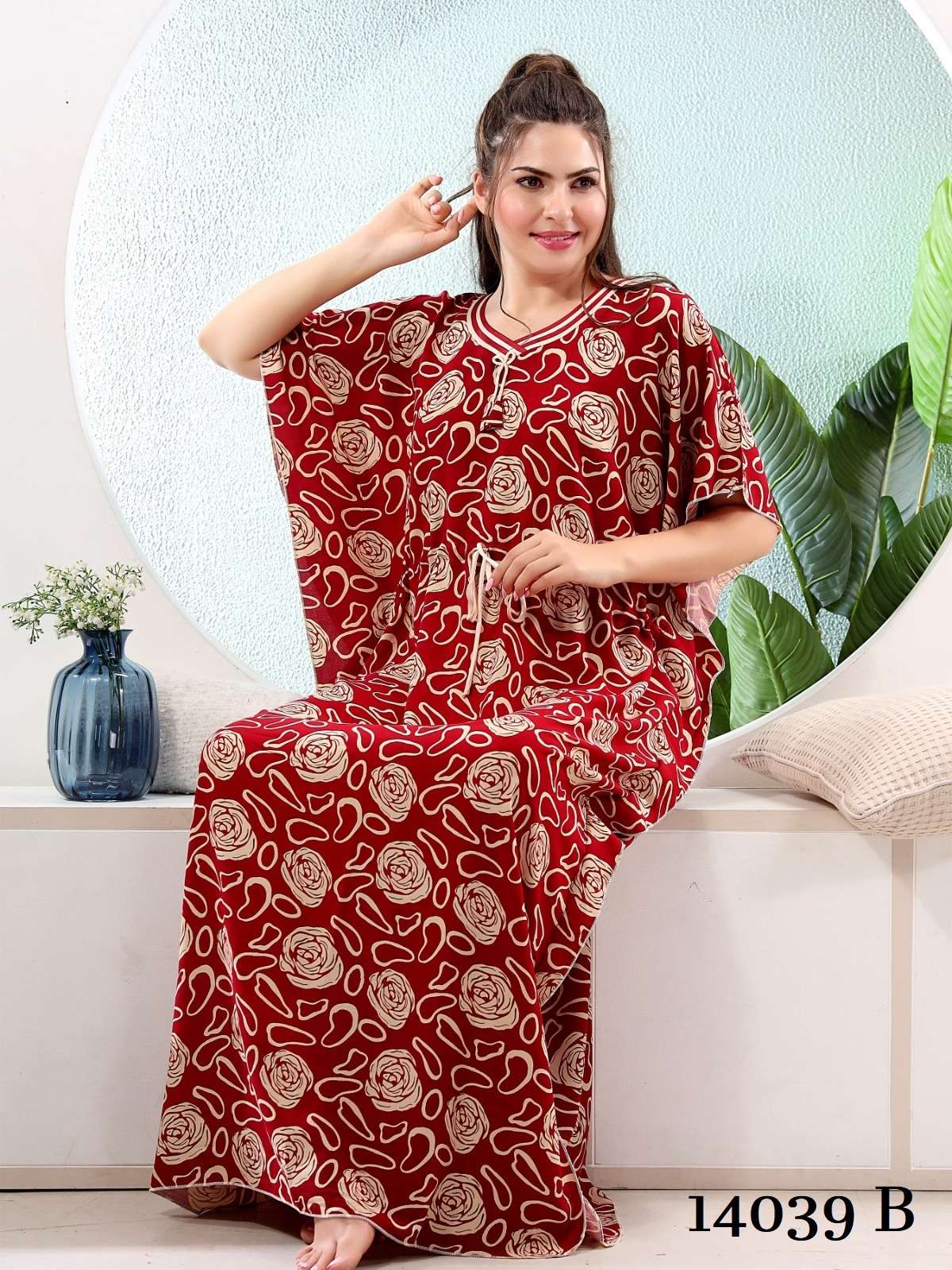 Printed Vassu Batik Cotton Night Gown Nighty Collection at Best Price in  Surat | Dev And Smit Co