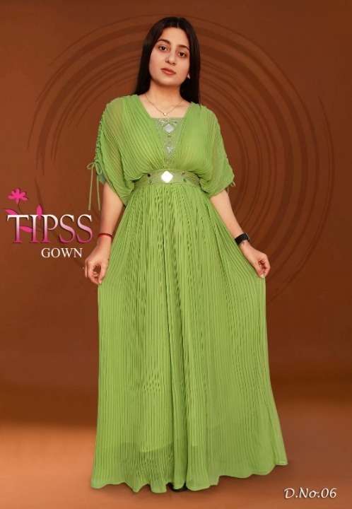 Gown at Rs 1450 | एम्ब्रॉइडरेड गाउन in Surat | ID: 22118693633
