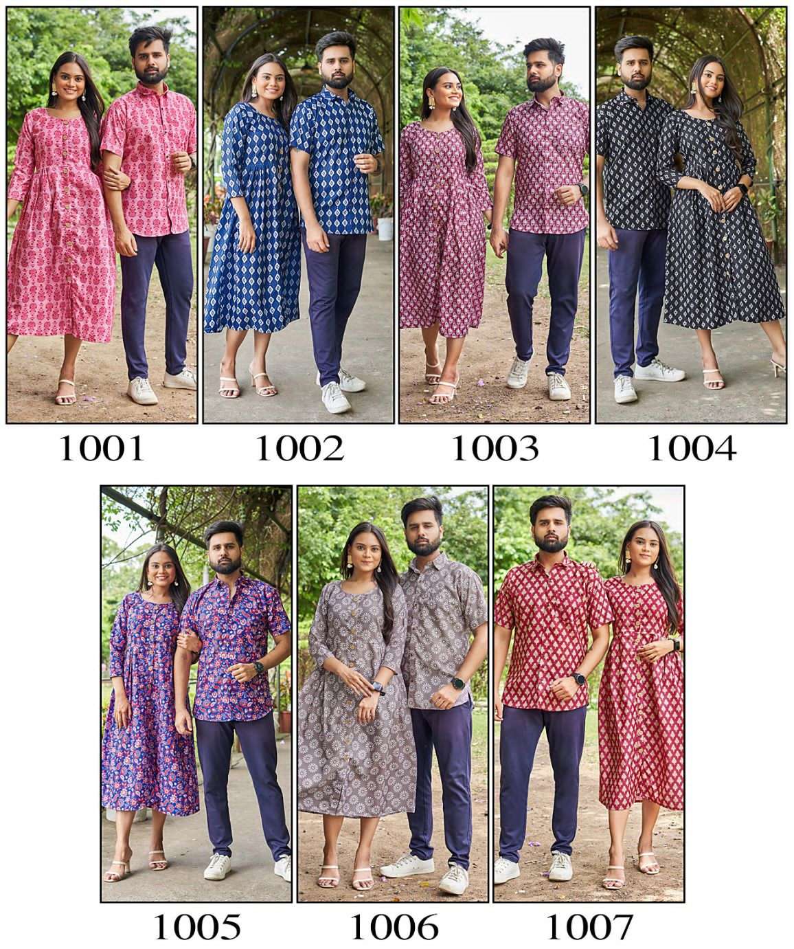Party Printed Couple Short Kurta with Top at Rs 899/piece in Surat | ID:  24834555473