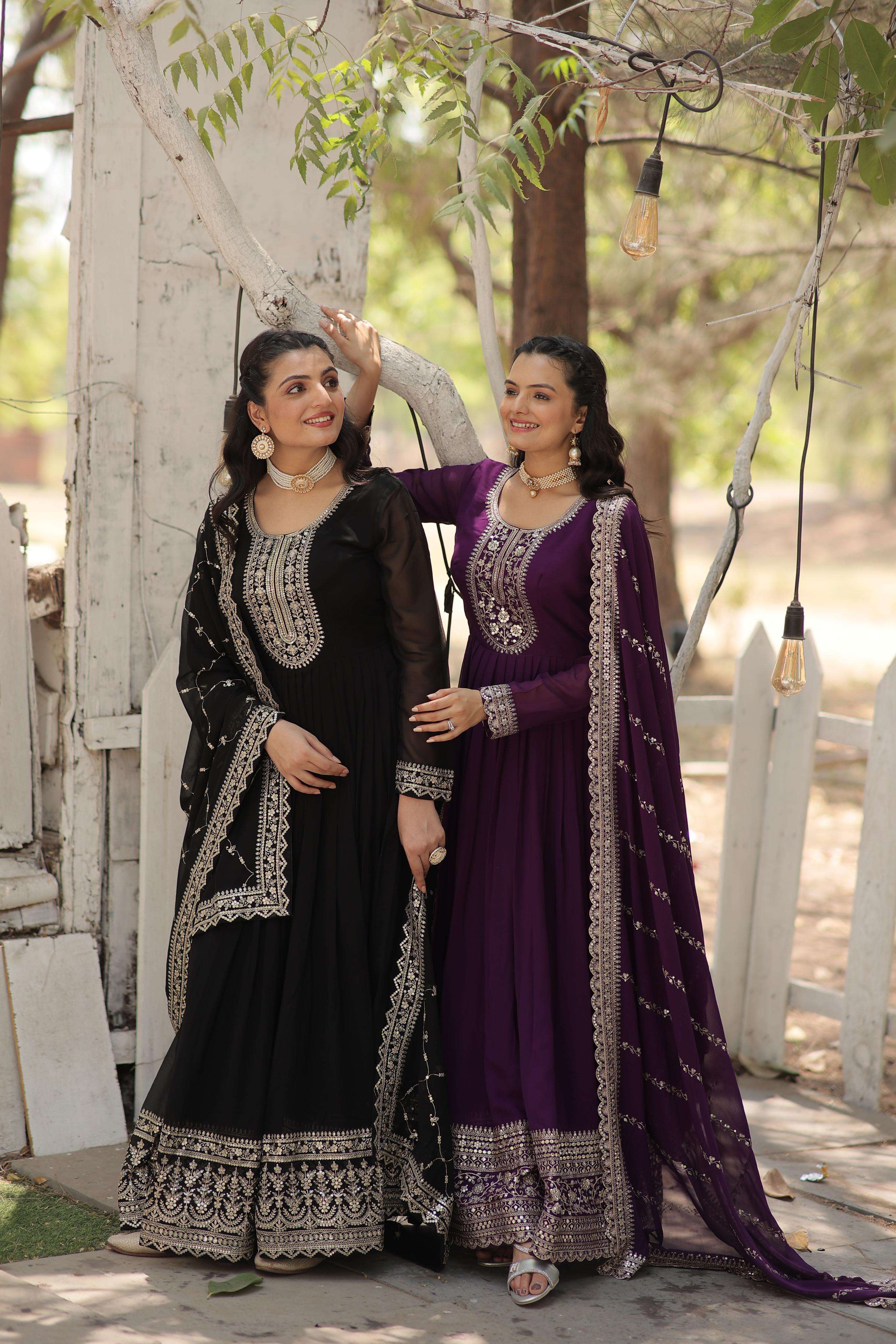 Simple party wear churidar new arrivals