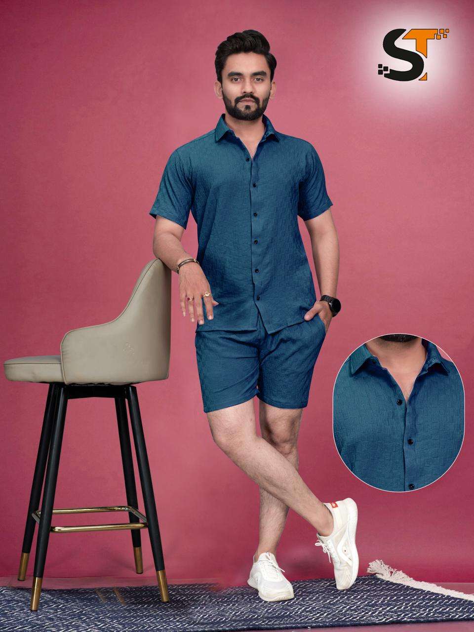 mens wear cordset presenting new design cod set shirt plus short ...